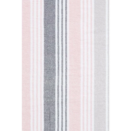 Catherine Lansfield Pink Kelso Stripe Cotton Towels 11 Catherine Lansfield Pink Kelso Stripe Cotton Towels - Image 2