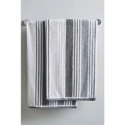 Catherine Lansfield Set Of 2 Grey Towels