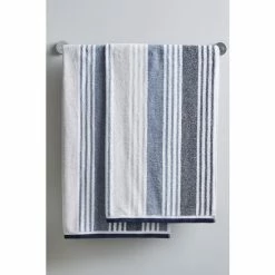 Catherine Lansfield Set Of 2 Blue Towels
