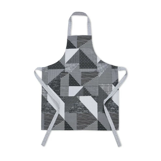Catherine Lansfield Grey Larsson Geo Apron 2 Catherine Lansfield Grey Larsson Geo Apron - Image 2