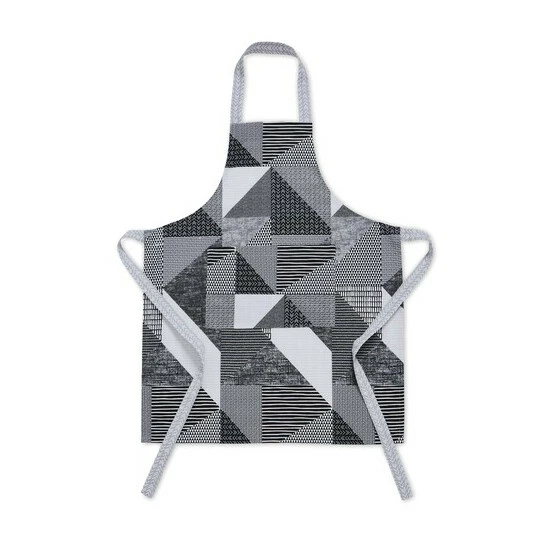 Catherine Lansfield Grey Larsson Geo Apron 4 Catherine Lansfield Grey Larsson Geo Apron - Image 4