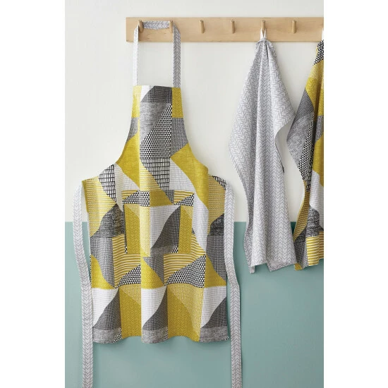 Catherine Lansfield Yellow Larsson Geo Apron 1 Catherine Lansfield Yellow Larsson Geo Apron