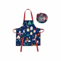 Catherine Lansfield Blue Santa's Christmas Wonderland Kids Matching Apron And Hat -Catherine Lansfield Shop unnamed file 3512