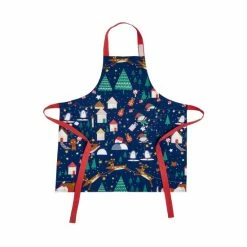 Alternative view of Catherine Lansfield Blue Santa's Christmas Wonderland Cotton Apron