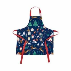 Catherine Lansfield Blue Santa's Christmas Wonderland Cotton Apron -Catherine Lansfield Shop unnamed file 3520