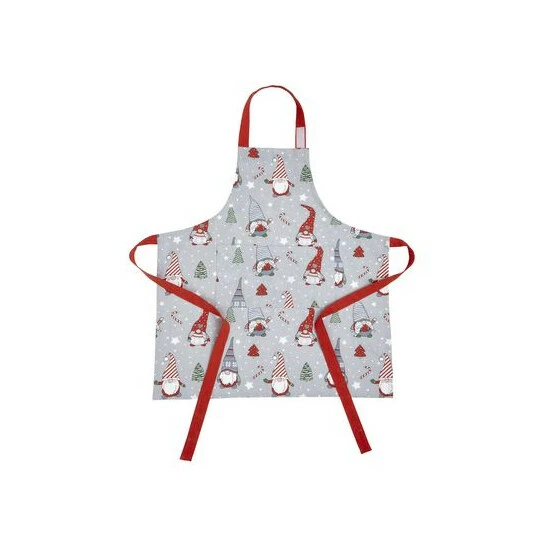 Catherine Lansfield Red Christmas Gnomes Cotton Apron 3 Catherine Lansfield Red Christmas Gnomes Cotton Apron - Image 3