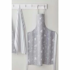 Catherine Lansfield Grey Meadowsweet Grey Floral Apron
