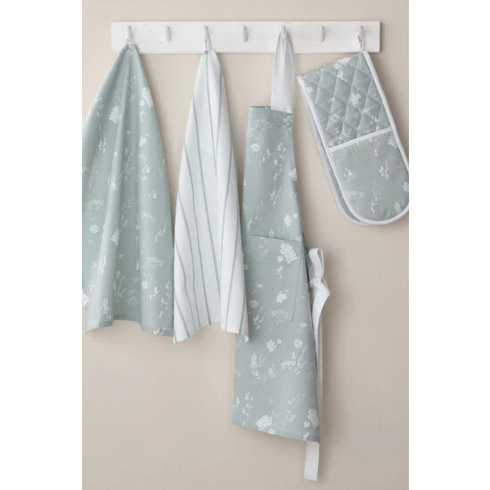 Catherine Lansfield Green Meadowsweet Green Floral Apron 9 Catherine Lansfield Green Meadowsweet Green Floral Apron - Image 2