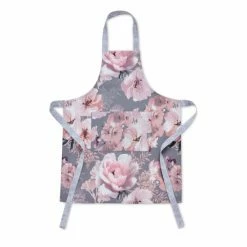 Alternative view of Catherine Lansfield Grey Dramatic Grey Floral Apron
