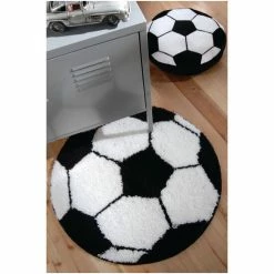 Catherine Lansfield White Football Shaped Rug -Catherine Lansfield Shop unnamed file 3552