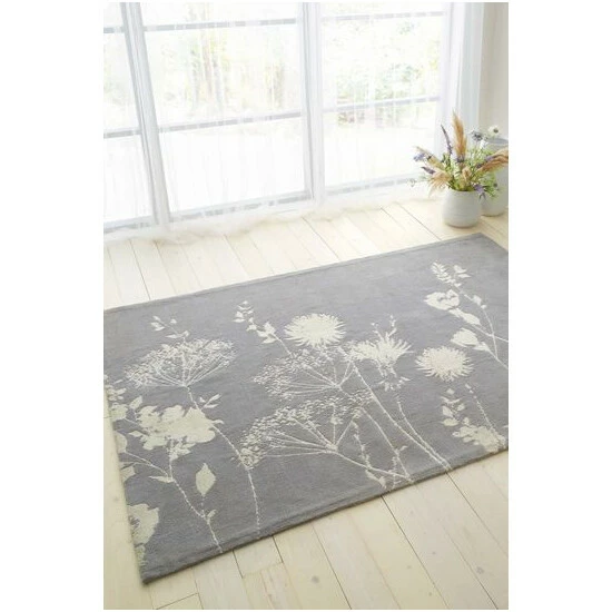 Catherine Lansfield Green Meadowsweet Floral Woven Rug 8 Catherine Lansfield Green Meadowsweet Floral Woven Rug - Image 8
