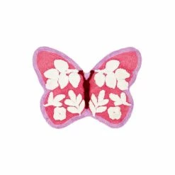 Catherine Lansfield Pink Butterfly Rug