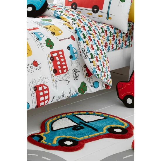 Catherine Lansfield Blue Car Rug 2 Catherine Lansfield Blue Car Rug - Image 2