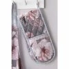Catherine Lansfield Grey Dramatic Floral Double Oven Glove