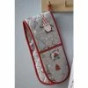 Catherine Lansfield Red Christmas Gnomes Double Oven Glove