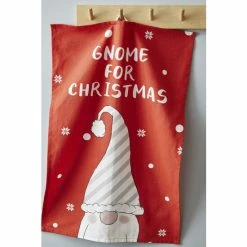 Alternative view of Catherine Lansfield Set Of 4 Red Christmas Gnomes Cotton Tea Towels