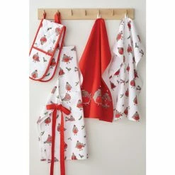 Alternative view of Catherine Lansfield Set Of 4 Red Christmas Robins Tea Towels