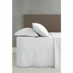 Catherine Lansfield White Percale Platform Valance Sheet