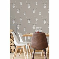 Catherine Lansfield Brown Stag Wallpaper Sample -Catherine Lansfield Shop unnamed file 3798