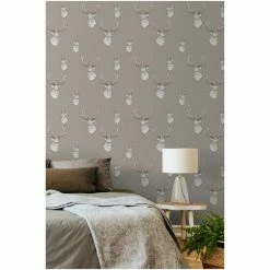 Catherine Lansfield Brown Stag Wallpaper Sample -Catherine Lansfield Shop unnamed file 3799