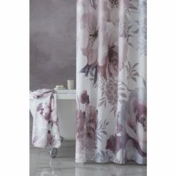 Catherine Lansfield Pink Dramatic Floral Shower Curtains