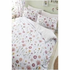 Catherine Lansfield Blush Pink Wildflowers Duvet Cover And Pillowcase Set