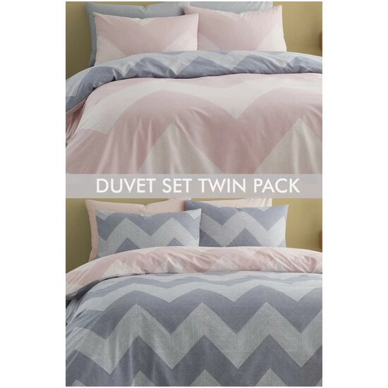 unnamed-file-487.jpg Catherine Lansfield Pink Chevron Geo Twin Pack Duvet Cover And Pillowcase Set -Catherine Lansfield Shop unnamed file 487