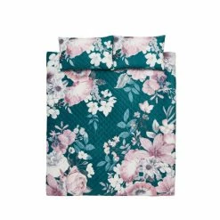 Catherine Lansfield Teal Blue Shewsbury Digital Print Velvet Pinsonic Duvet Cover And Pillowcase Set -Catherine Lansfield Shop unnamed file 575