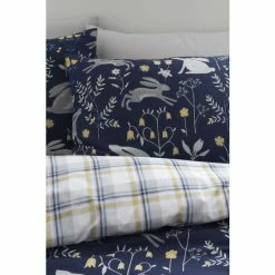Alternative view of Catherine Lansfield Blue Woodland Rabbits Duvet Cover And Pillowcase Set