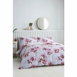 Alternative view of Catherine Lansfield Purple Cecilia Floral Reversible Duvet Cover And Pillowcase Set