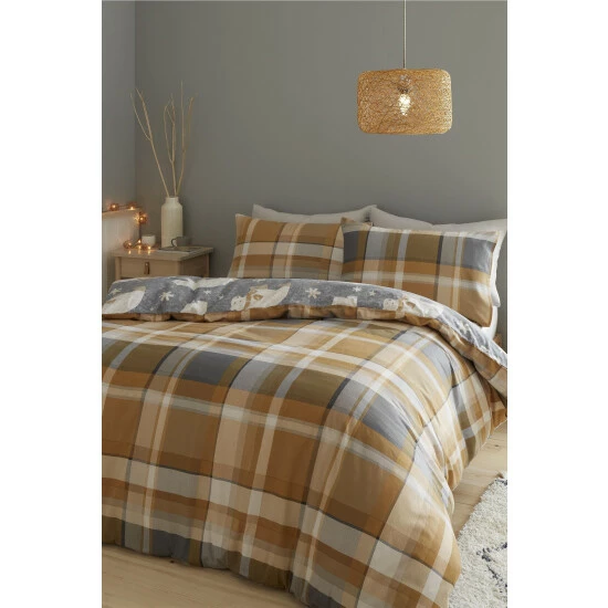 Catherine Lansfield Grey Brushed Cotton Polar Bear Duvet Cover And Pillowcase Set 2 Catherine Lansfield Grey Brushed Cotton Polar Bear Duvet Cover And Pillowcase Set - Image 2