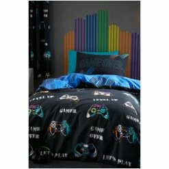 Catherine Lansfield Black Game Over Reversible Duvet Cover And Pillowcase Set -Catherine Lansfield Shop unnamed file 661