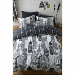 Catherine Lansfield Grey City Life Duvet Cover And Pillowcase Set 4 Catherine Lansfield Grey City Life Duvet Cover And Pillowcase Set -Catherine Lansfield Shop unnamed file 671