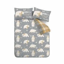 Catherine Lansfield Grey Brushed Cotton Polar Bear Duvet Cover And Pillowcase Set 10 Catherine Lansfield Grey Brushed Cotton Polar Bear Duvet Cover And Pillowcase Set -Catherine Lansfield Shop unnamed file 68