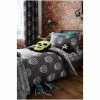 Catherine Lansfield Grey Skulls Easy Care Duvet Cover And Pillowcase Set