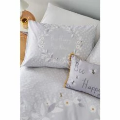 Catherine Lansfield Grey Bee Happy Duvet Cover And Pillowcase Set -Catherine Lansfield Shop unnamed file 731