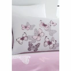 Alternative view of Catherine Lansfield Purple Scatter Butterfly Duvet Cover And Pillowcase Set