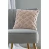 Catherine Lansfield Pink Cosy Diamond Cushion