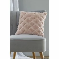 Catherine Lansfield Pink Cosy Diamond Cushion -Catherine Lansfield Shop unnamed file 769