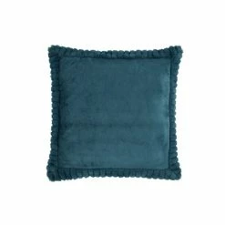 Catherine Lansfield Teal Blue Velvet And Faux Fur Cushion -Catherine Lansfield Shop unnamed file 834