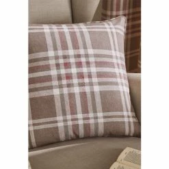 Catherine Lansfield Natural Tweed Woven Check Cushion