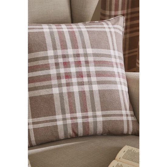Catherine Lansfield Natural Tweed Woven Check Cushion 1 Catherine Lansfield Natural Tweed Woven Check Cushion