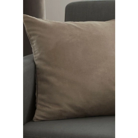 Catherine Lansfield Natural Faux Suede Cushion 1 Catherine Lansfield Natural Faux Suede Cushion