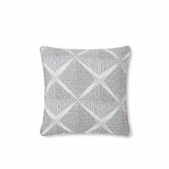 Catherine Lansfield Grey Textured Diamond Cushion