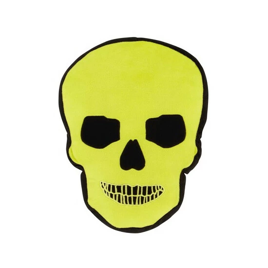 Catherine Lansfield Green Skulls Cushion 3 Catherine Lansfield Green Skulls Cushion - Image 3