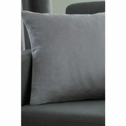 Catherine Lansfield Grey Faux Suede Cushion