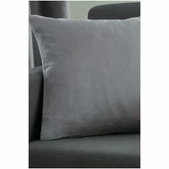 Alternative view of Catherine Lansfield Grey Faux Suede Cushion